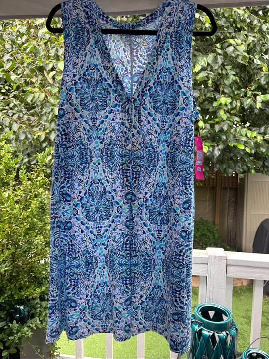 Lilly Pulitzer Dresses & Skirts - Lilly Pulitzer 🆕 Amina “Call My Shell Phone” Sleeveless V-Neck Dress XL